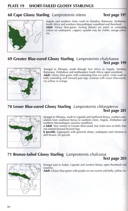 Starlings and Mynas - Feare,C. 1998